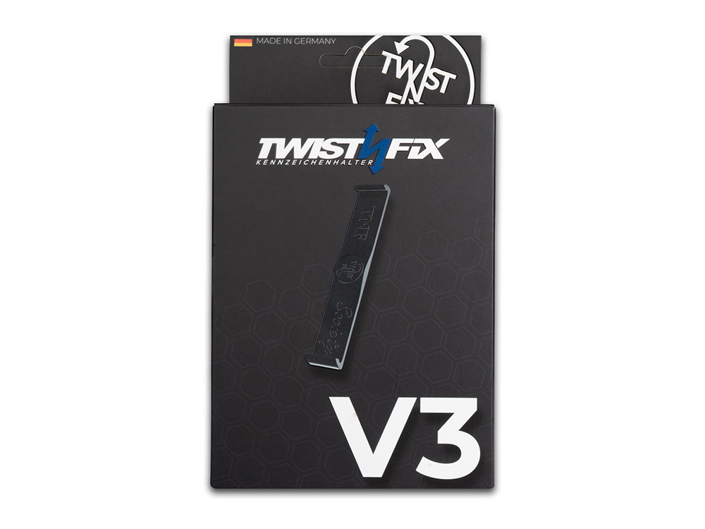 1 x TWIST 'N' FIX für 3D Kennzeichen
