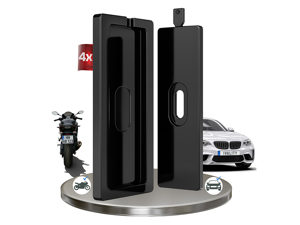 2 x Platelock Kennzeichenhalter 